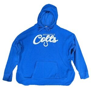 Women's Fanatics Indianapolis Colts Set To Fly Pullover Hoodie Royal Blue M